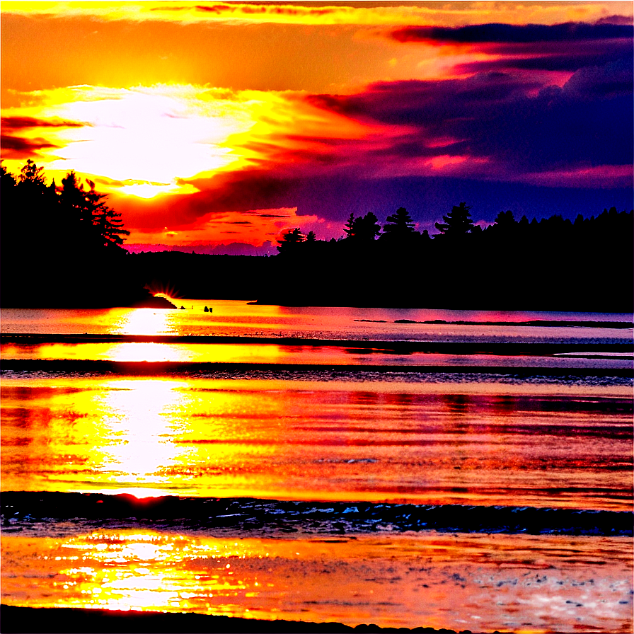 Maine Summer Sunsets Png Gng23 PNG Image