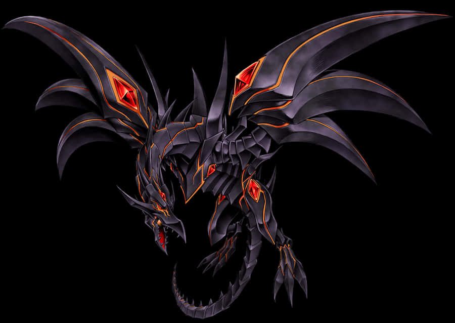 Majestic Black Dragon Artwork PNG Image