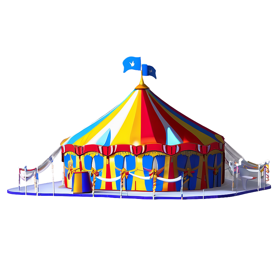 Majestic Carnival Tent Representation Png Quq PNG Image