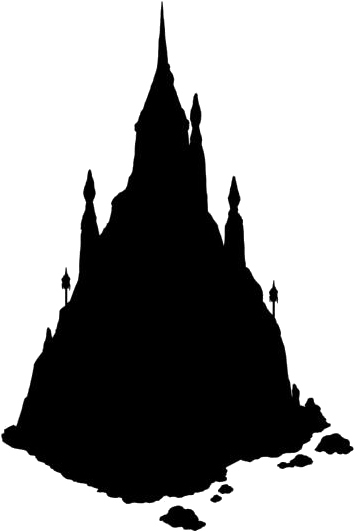 Majestic Castle Silhouette.png PNG Image