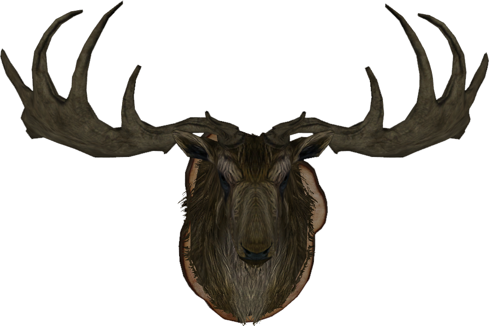 Majestic Elk Antlers Illustration PNG Image