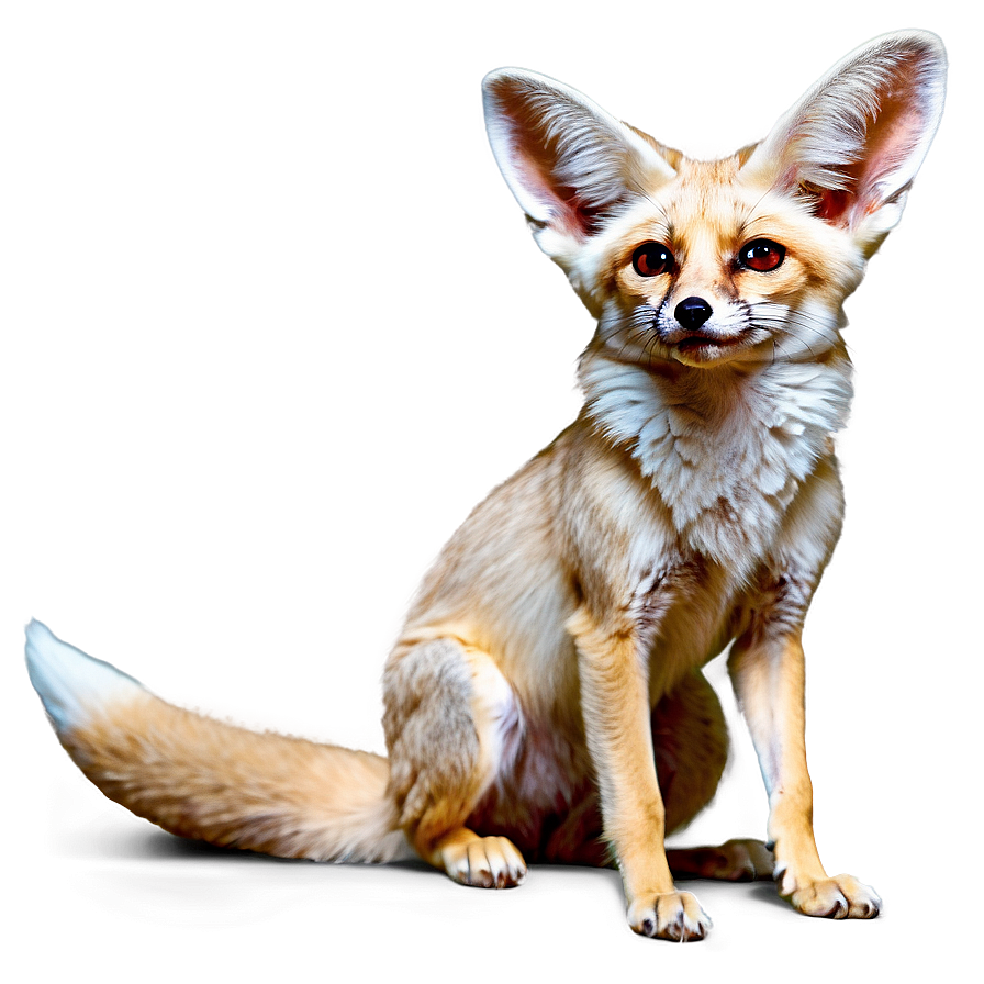 Majestic Fennec Fox Standing Png 06262024 PNG Image