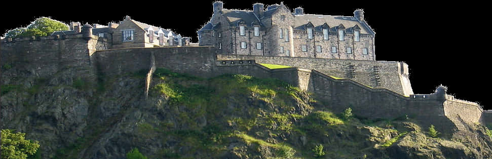 Majestic_ Hilltop_ Castle PNG Image