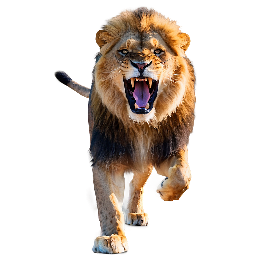 Majestic Lion Roaring Png Snd9 PNG Image