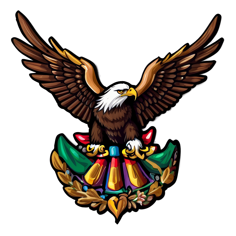 Majestic Mexico Eagle Artwork Png Wot PNG Image