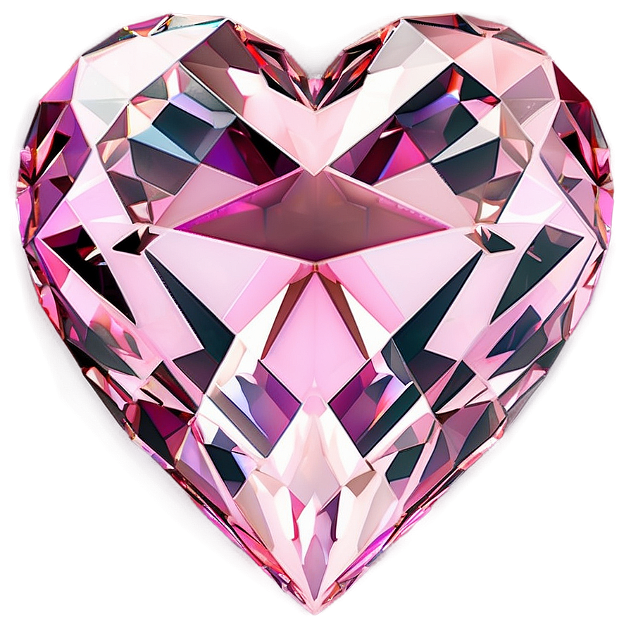 Majestic Pink Heart Diamond Png 42 PNG Image