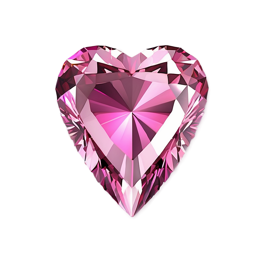 Majestic Pink Heart Diamond Png 99 PNG Image