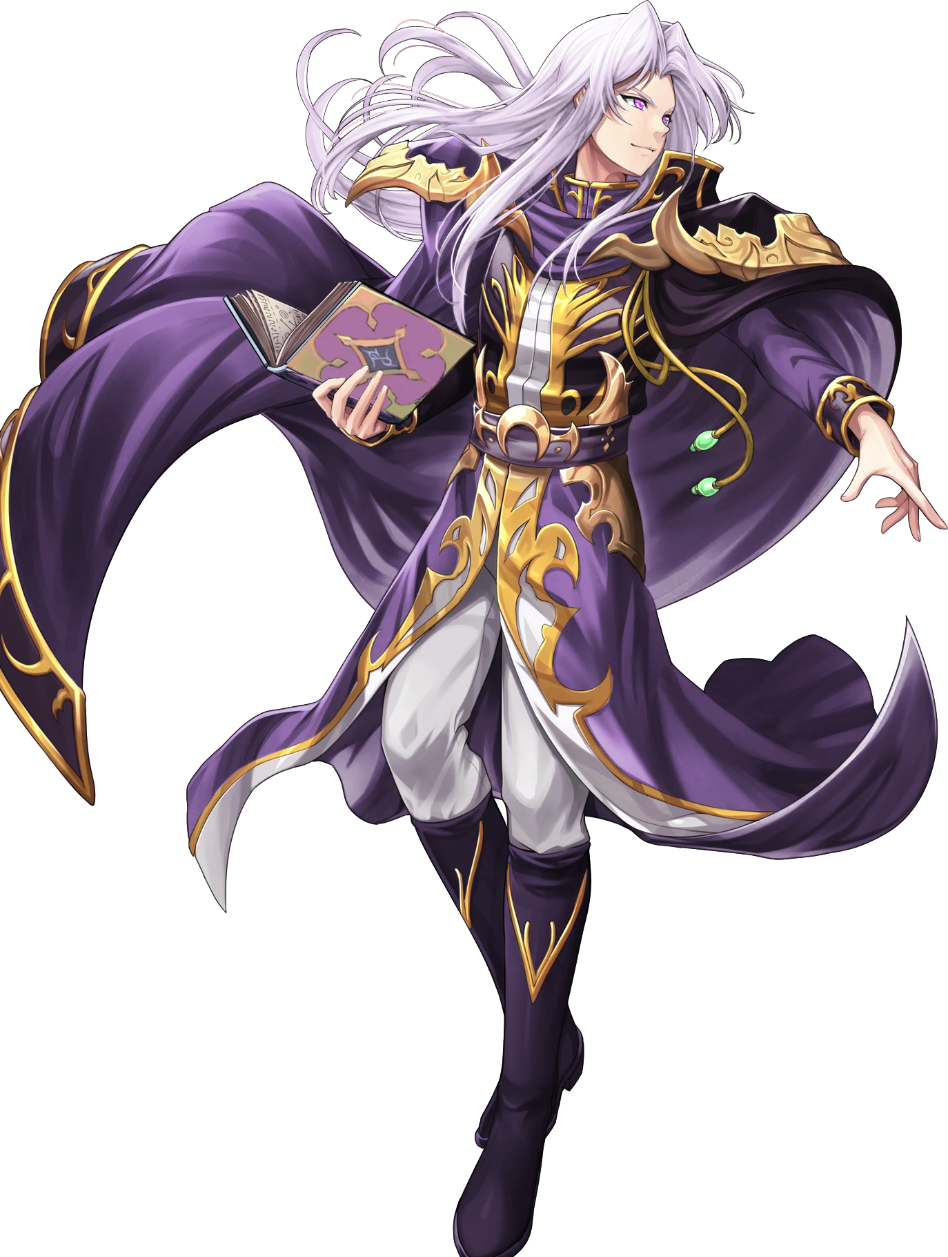 Majestic Purple Sorcerer PNG Image