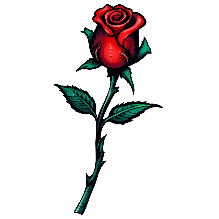 Majestic Rose Tattoo Draft Png 26 PNG Image