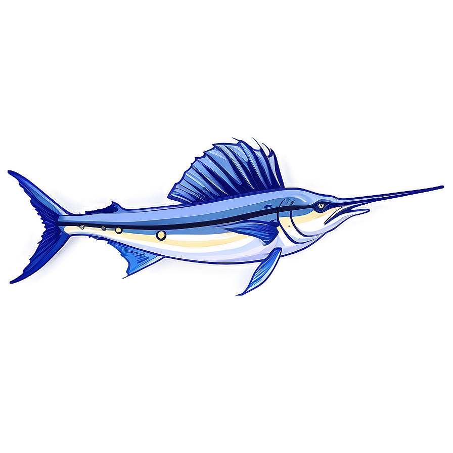 Majestic Sailfish Sketch Png Bjh86 PNG Image