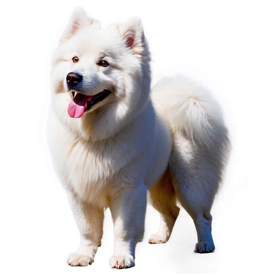 Majestic Samoyed Portrait Png Acx PNG Image