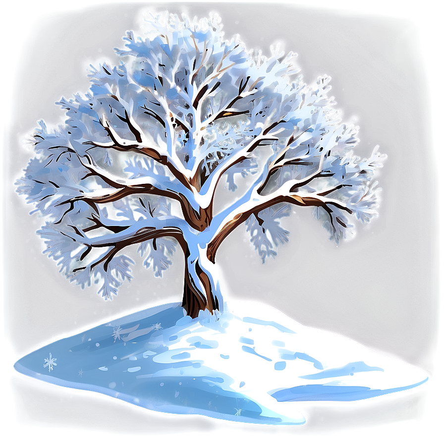 Majestic Snowy Tree Png 20 PNG Image