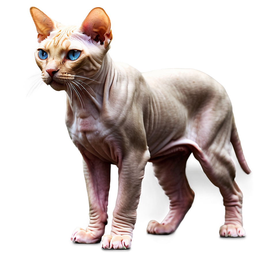 Majestic Sphynx Cat Standing Png 06292024 PNG Image