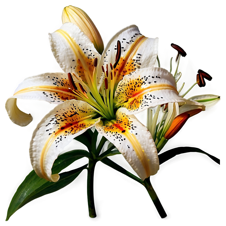 Majestic Tiger Lilies Png Eiy PNG Image