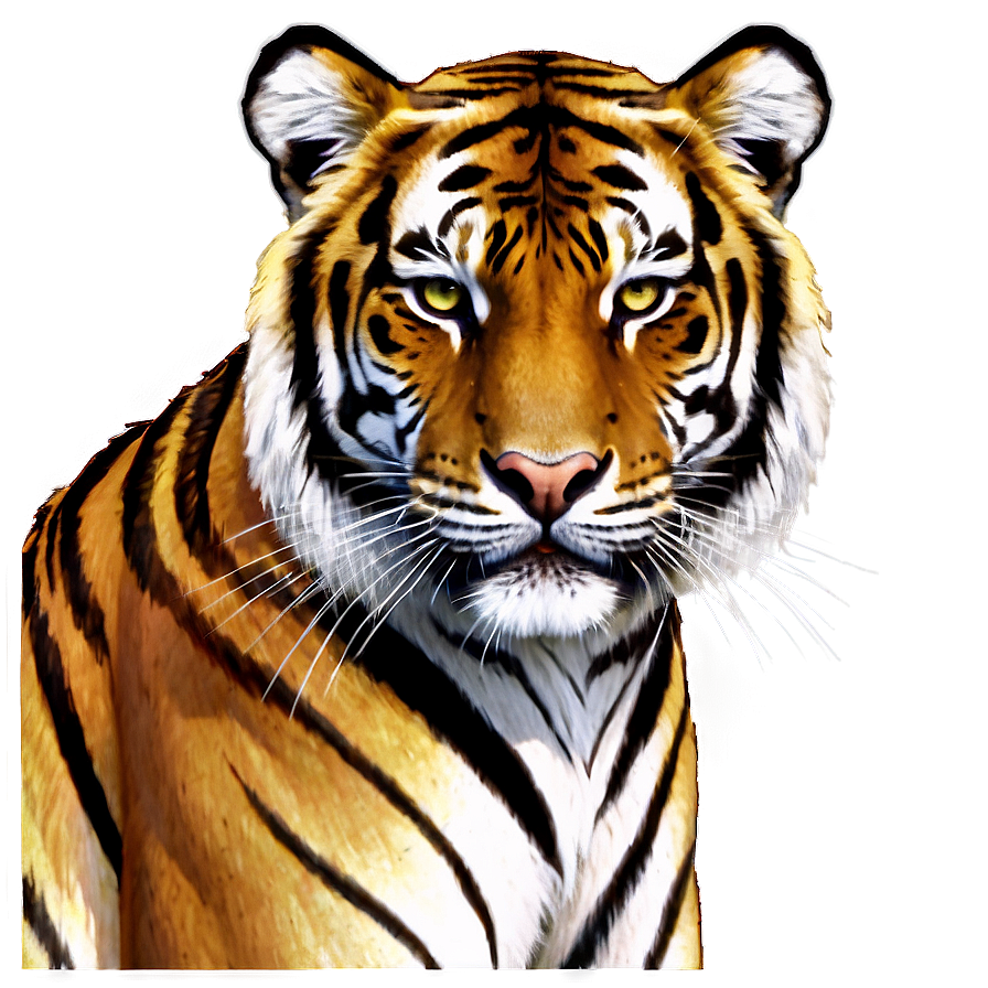 Majestic Tiger Portrait Png Ihp PNG Image