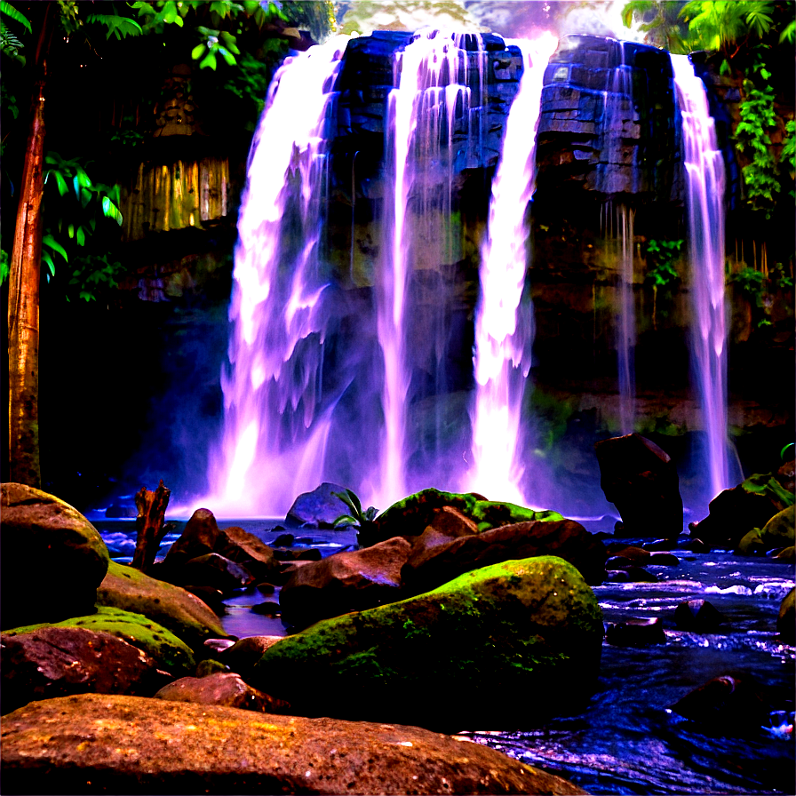 Majestic Waterfall View Png Jwb43 PNG Image