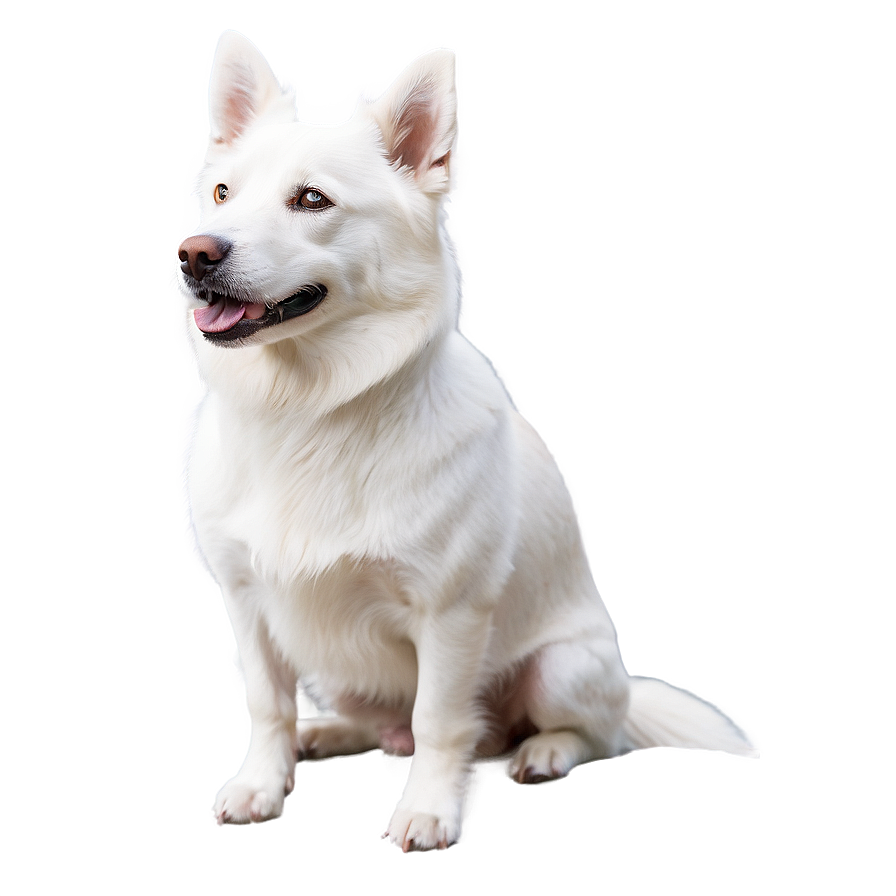 Majestic White Dog Png 25 PNG Image