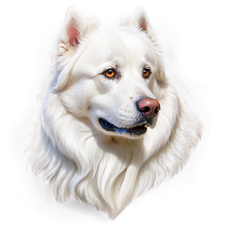 Majestic White Dog Png 9 PNG Image