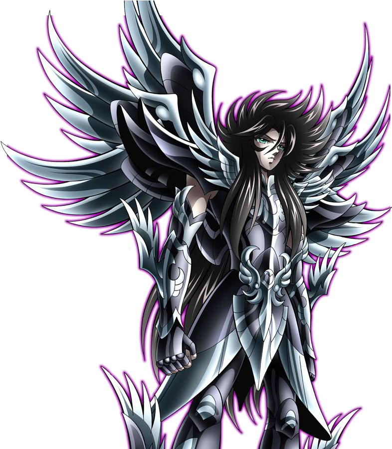 Majestic Winged Anime Character PNG Image