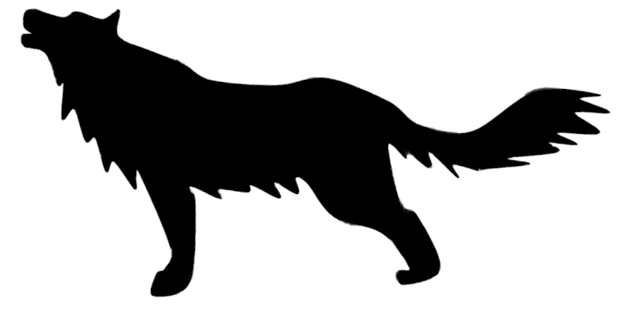 Majestic Wolf Silhouette PNG Image