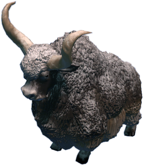 Majestic Yak Profile PNG Image