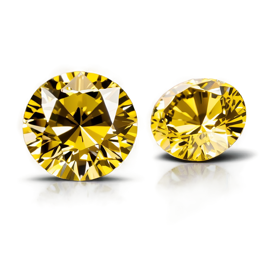 Majestic Yellow Diamonds Png Rmu78 PNG Image