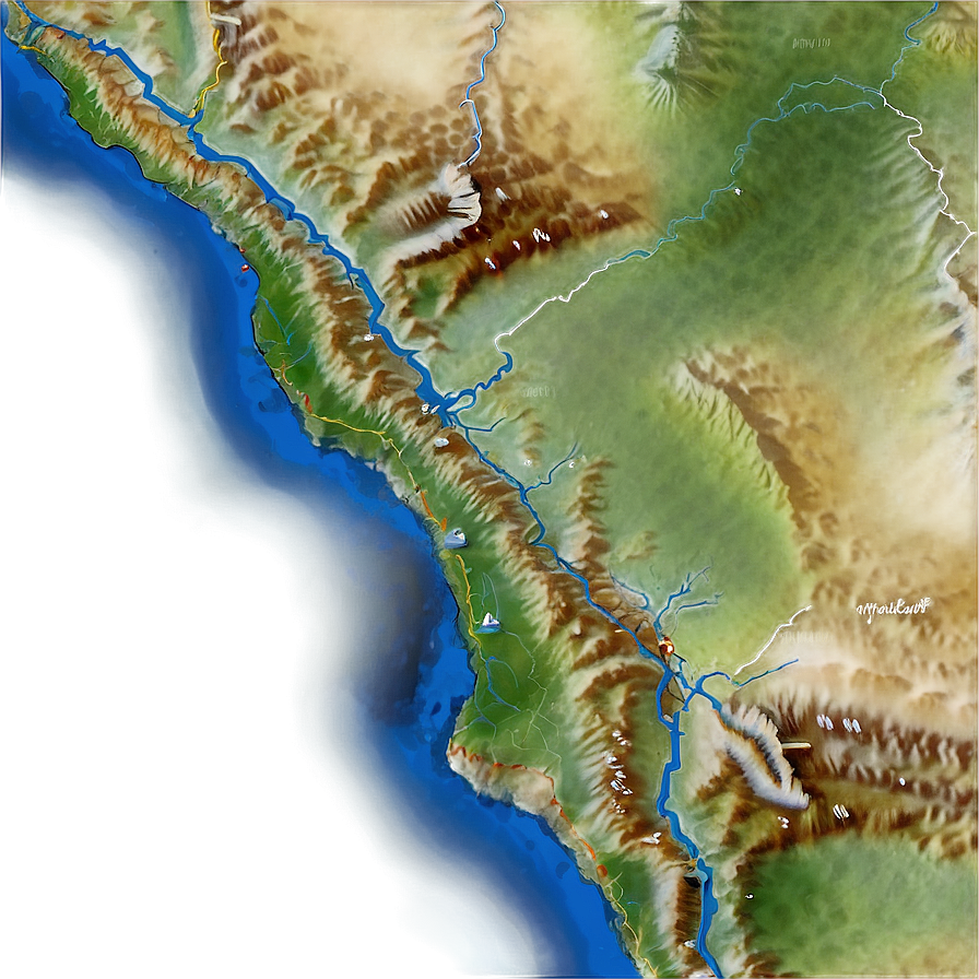 Major Rivers Map Png Ftc PNG Image