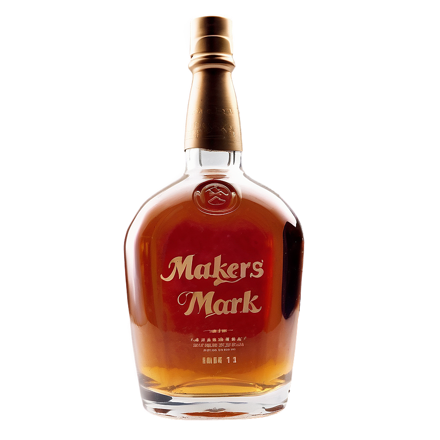 Makers Mark Whiskey Bottle Png Uuk82 PNG Image