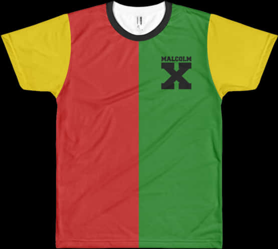 Malcolm X Pan African T Shirt PNG Image