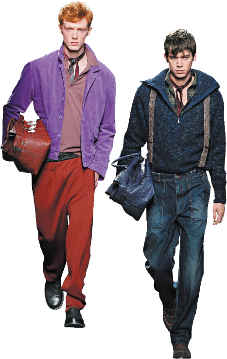 Male_ Models_ Showcasing_ Winter_ Fashion PNG Image