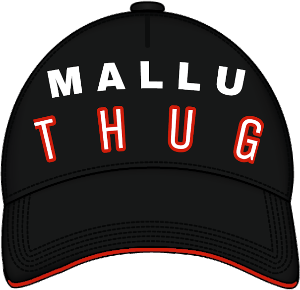 Mallu Thug Black Cap PNG Image