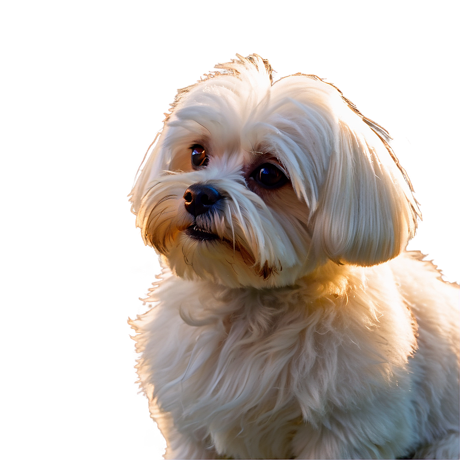 Maltese In Evening Light Png Lsv PNG Image