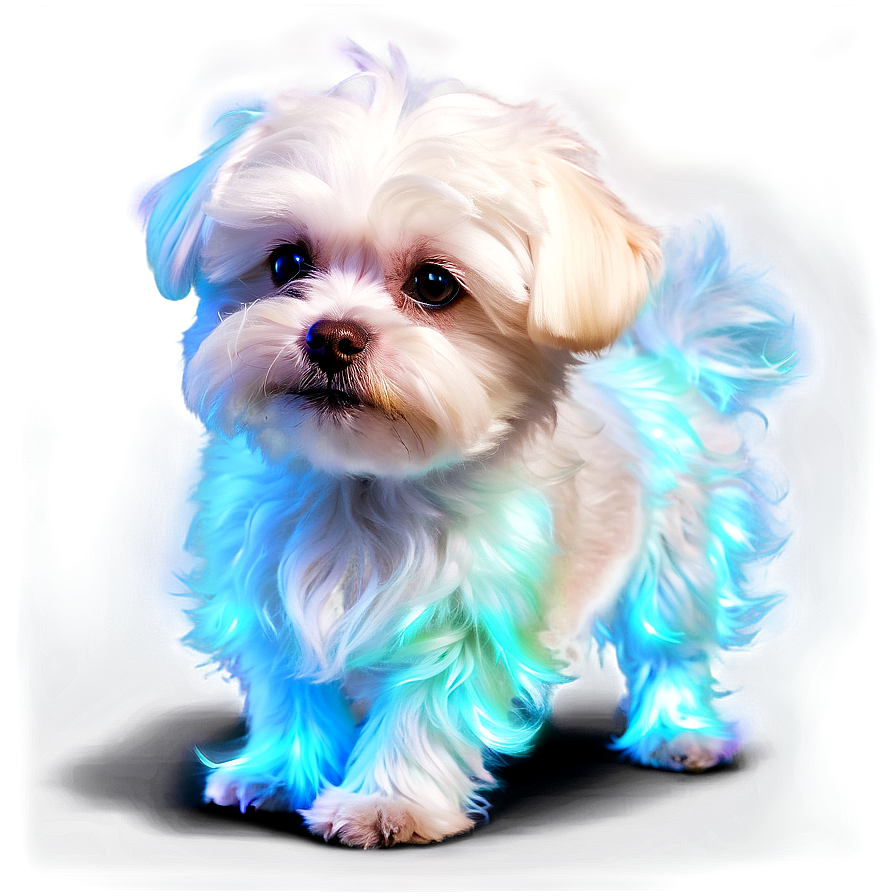 Maltese With Glowing Fur Png 25 PNG Image