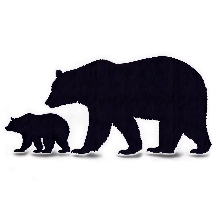 Mama Bear Silhouette Png 06132024 PNG Image