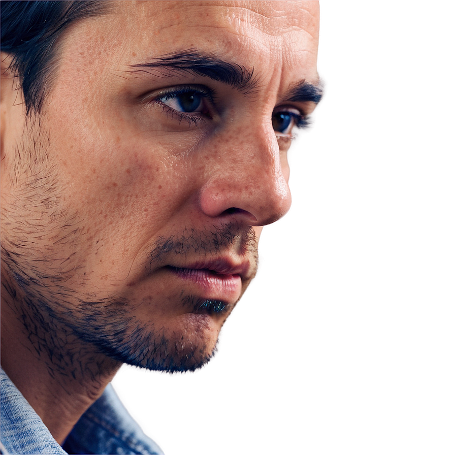 Man Engrossed In Thought Png Lmx77 PNG Image