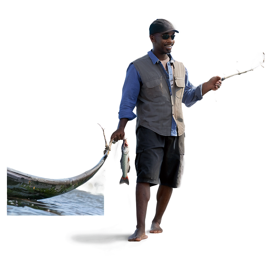 Man Fishing Png Nca72 PNG Image