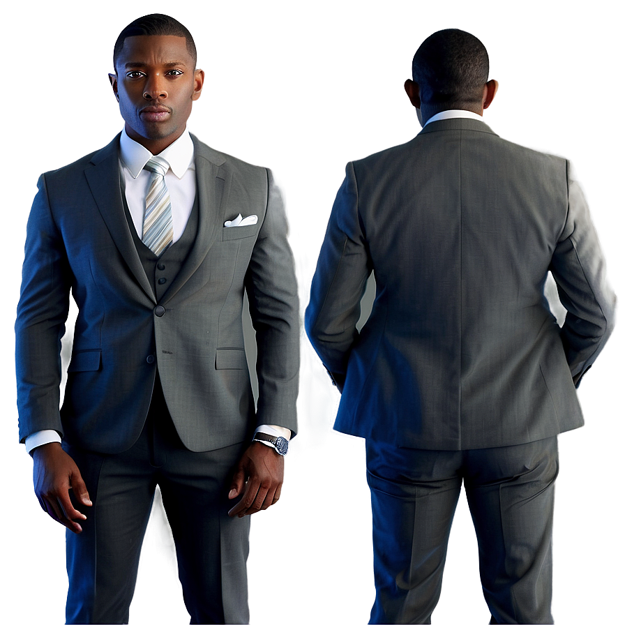 Man In Grey Suit Png Rwp14 PNG Image