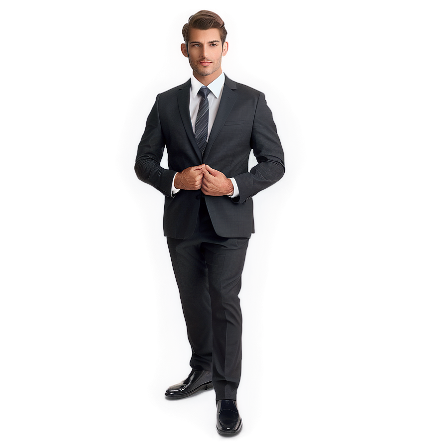 Man In Suit And Tie Png Gra PNG Image