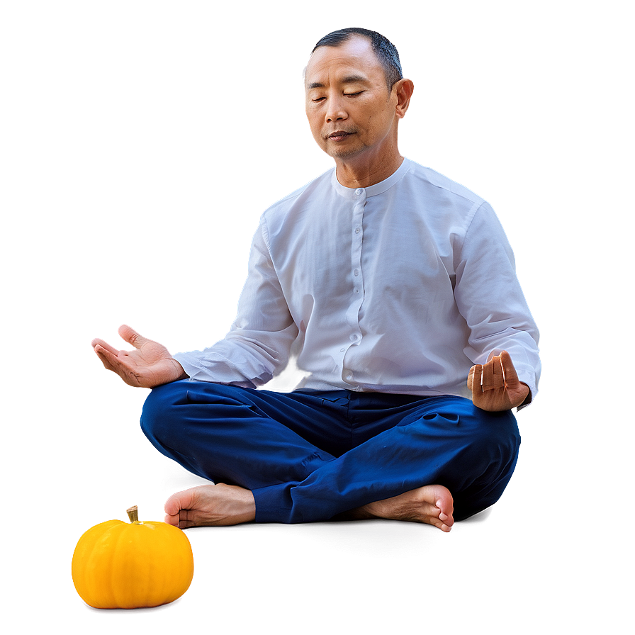 Man Meditating Png Inm10 PNG Image