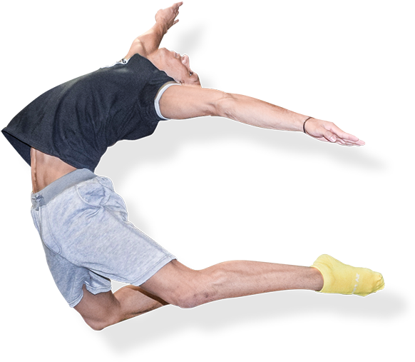 Man Performing Kneeling Back Stretch PNG Image