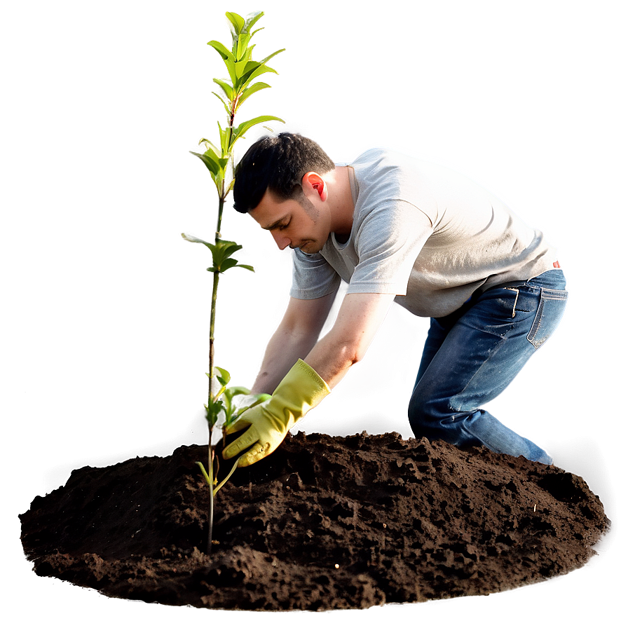 Man Planting Tree Png 17 PNG Image