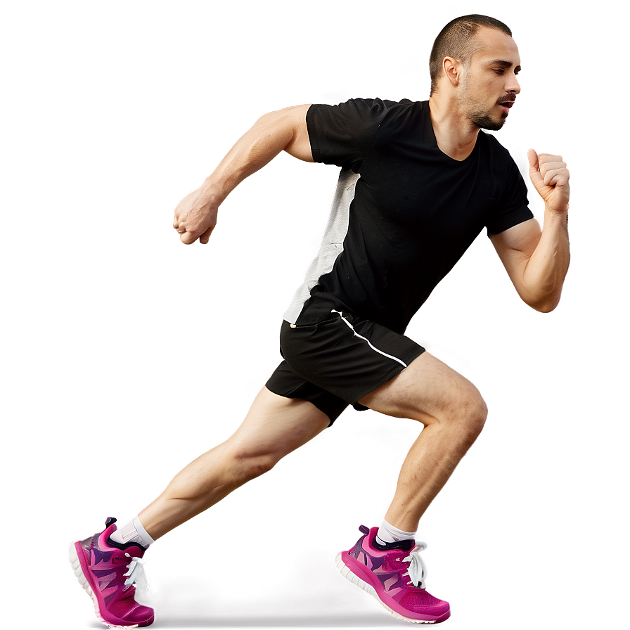 Man Running A PNG Image