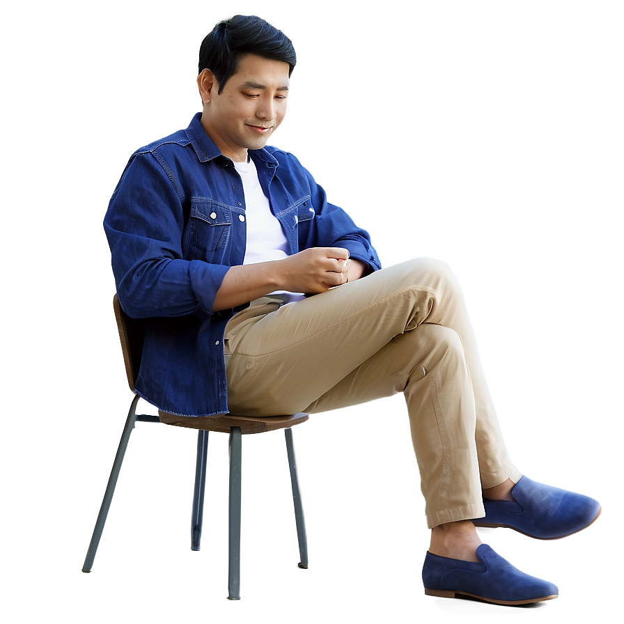 Man Sitting Alone Png Ccb PNG Image