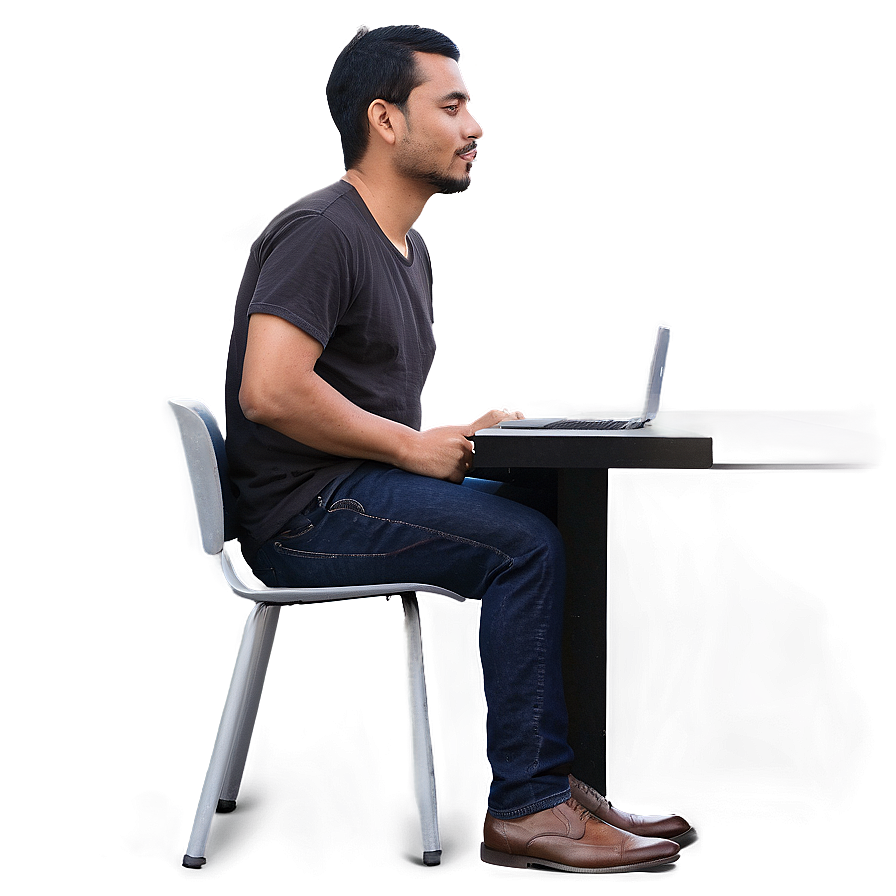 Man Sitting Alone Png Rsf PNG Image