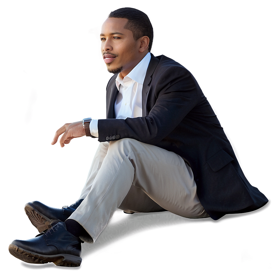 Man Sitting On Ground Png Dar6 PNG Image