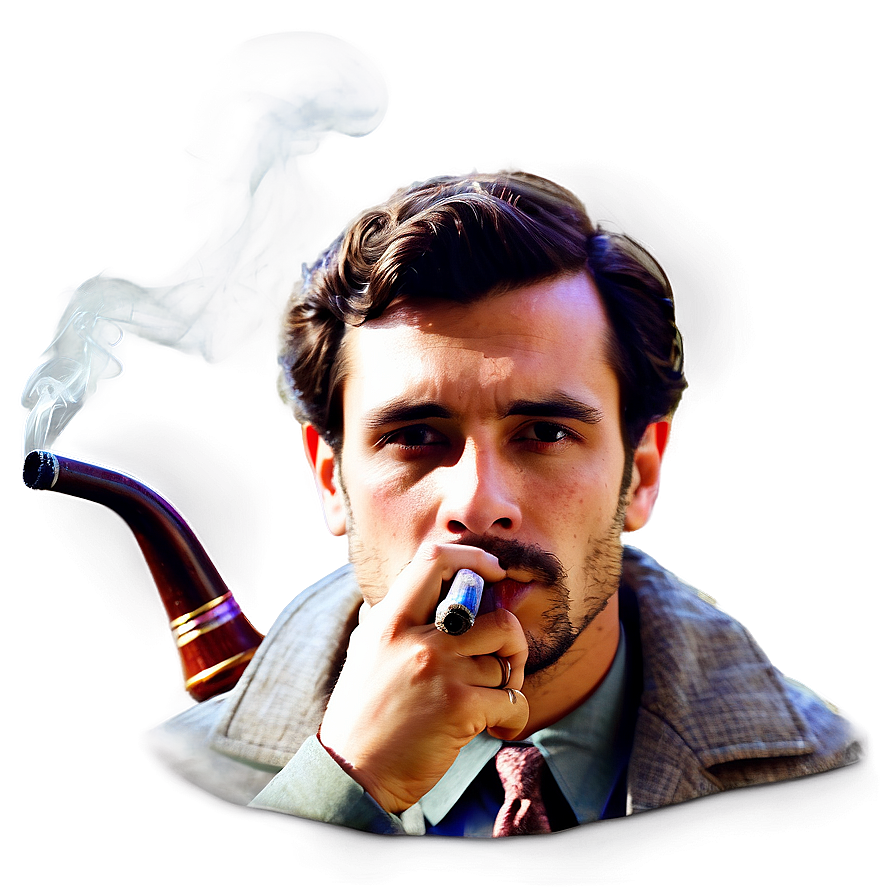 Man Smoking Pipe Png Hwk79 PNG Image