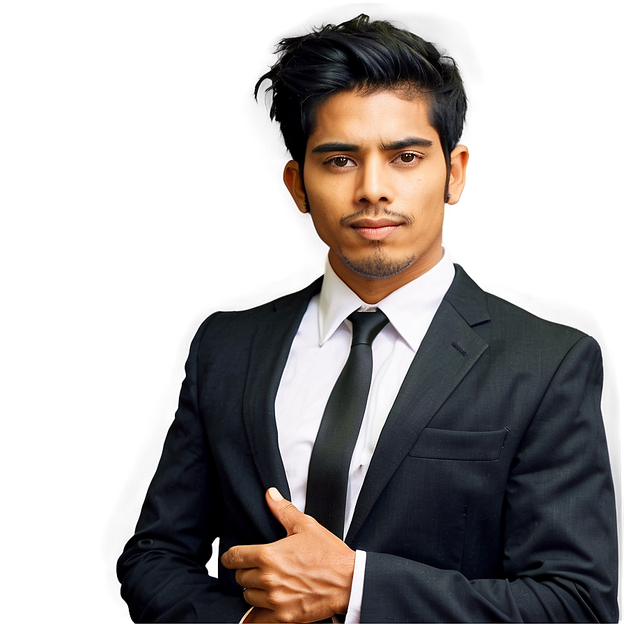 Man Standing In Suit And Tie Png 05252024 PNG Image