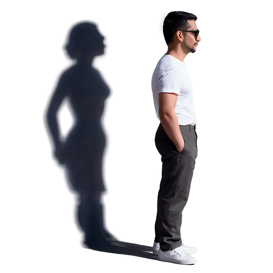 Man Standing With Shadow Png 05252024 PNG Image