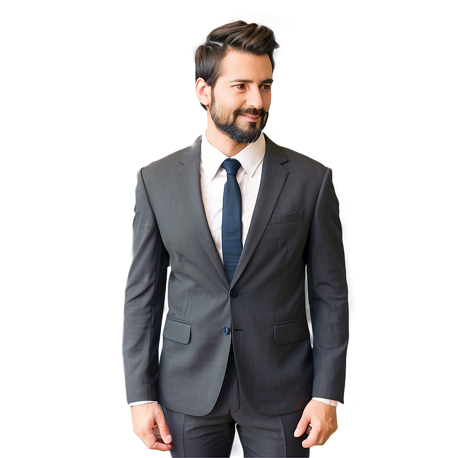 Man Suit Profile Png Clv PNG Image