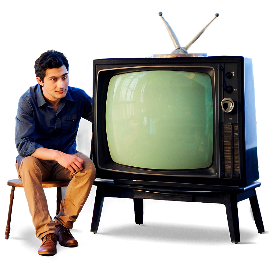 Man Watching Tv Png Slm PNG Image